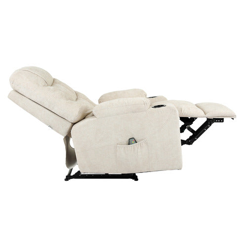 LIVING FUSION TOWSON UPHOLSTERED MASSAGE RECLINER ARMCHAIR