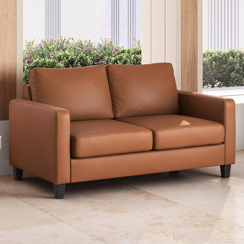 ARMADA COMMERCIAL LOISE 2 SEATER FAUX LEATHER SOFA