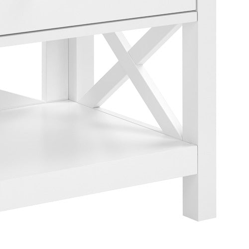 180CM WHITE NOOSA 3 DRAWER TV UNIT