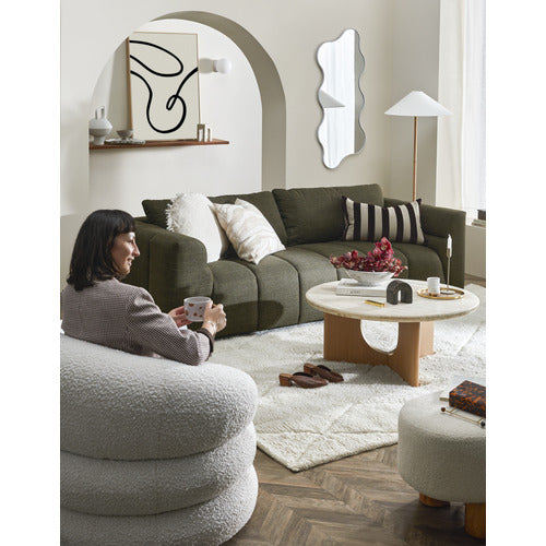 ALMA 3 SEATER UPHOLSTERED SOFA
