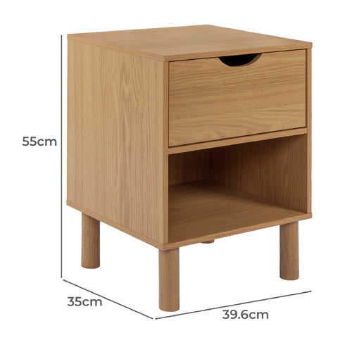 SAMANTHA 1 DRAWER BEDSIDE TABLE