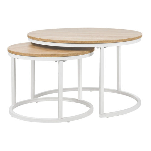 LIVING FUSION 2 PIECE LEONID NESTING COFFEE TABLE SET