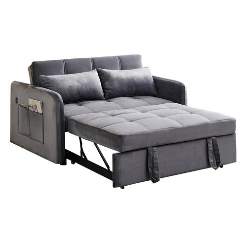 EVERGREEN HOME LIVIANA 2 SEATER SINGLE VELVET SOFA BED