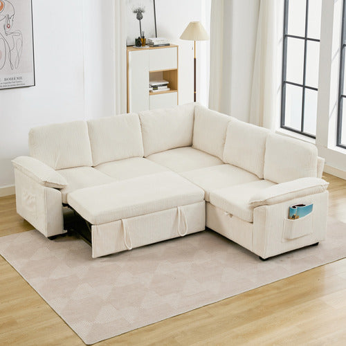 CASSINGTON HOME EVIANA 5 SEATER SINGLE MODULAR SOFA BED