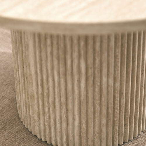 TILLY TRAVERTINE-LOOK COFFEE TABLE