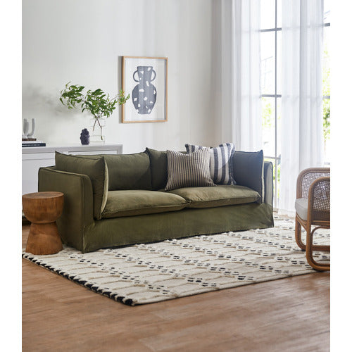 JUDE 3 SEATER SLIPCOVER SOFA
