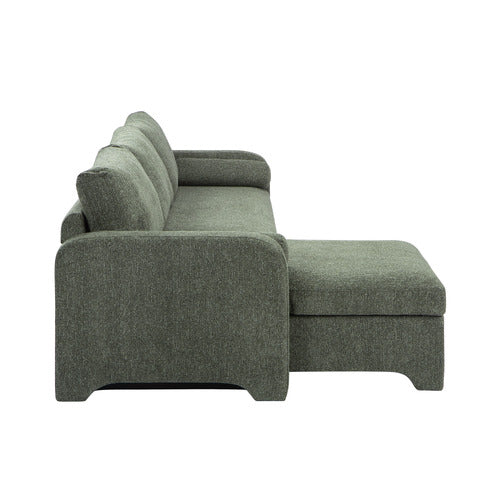FRIDA 4 SEATER QUEEN SOFA BED WITH REVERSIBLE CHAISE
