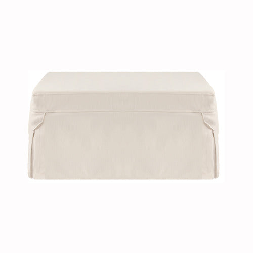 DECOR TRADERS FOLDLUX CONVERTIBLE OTTOMAN SOFA BED WITH CASTORS & SLIPCOVER