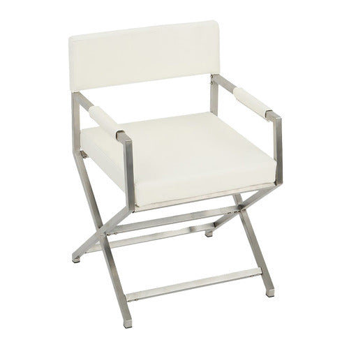 FURNITURE MARKET ALLIRA FAUX LEATHER DIRECTOR CHAIR