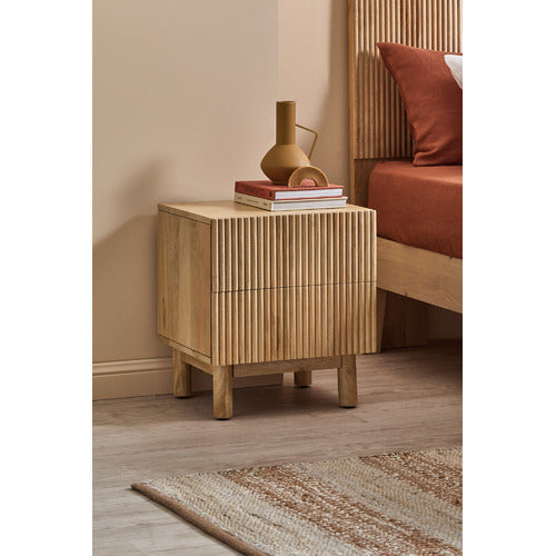 NATURAL ANIKA MANGO WOOD BEDSIDE TABLE