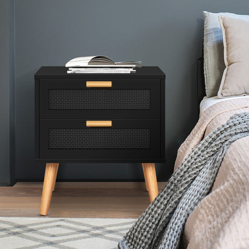 HOXTON ROOM VALENTIN 2 DRAWER BEDSIDE TABLE