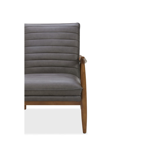 ALDRIC GENUINE LEATHER ARMCHAIR