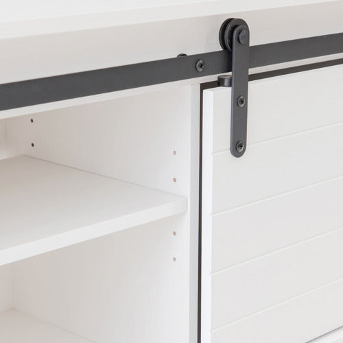 WEST VALLEY INTERIORS WHITE HAMPTONS 2 DOOR ENTERTAINMENT UNIT