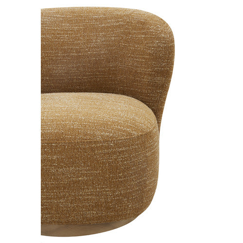 LIBBY UPHOLSTERED SWIVEL ACCENT CHAIR