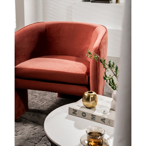 KEYS ROAD DESIGNS INGRAM VELVET OCCASIONAL CHAIR