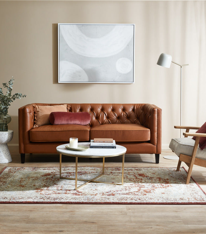 NATURALLY PROVINICIAL COILA SOLID OAK & LINEN LEISURE ARMCHAIR