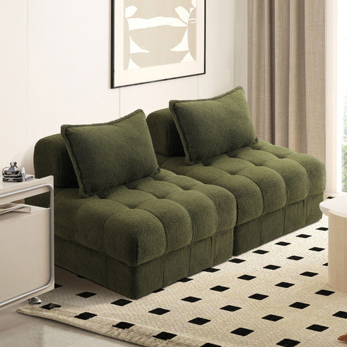 LIVING FUSION ARMATI TUFTED ACCENT CHAIRS (SET OF 2)