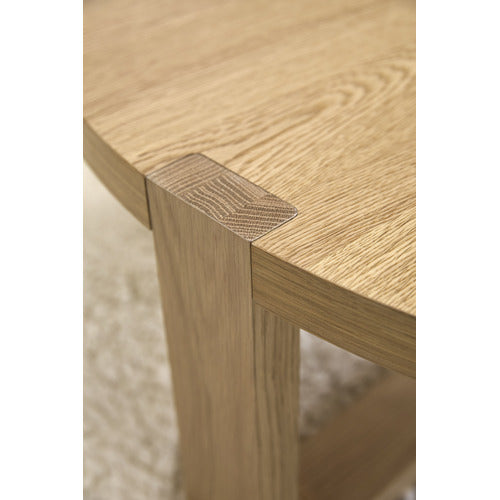 100CM ASPYN OAK WOOD COFFEE TABLE