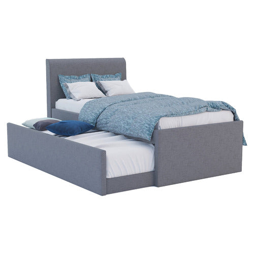 RAWSON & CO GREY KING SINGLE HAZEL TRUNDLE BED