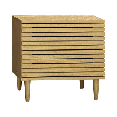 LIVING FUSION EMMA 2 DRAWER BEDSIDE TABLE