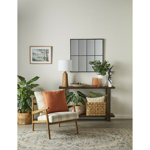 THE HOME COLLECTIVE GRANGE RUBBERWOOD ACCENT CHAIR