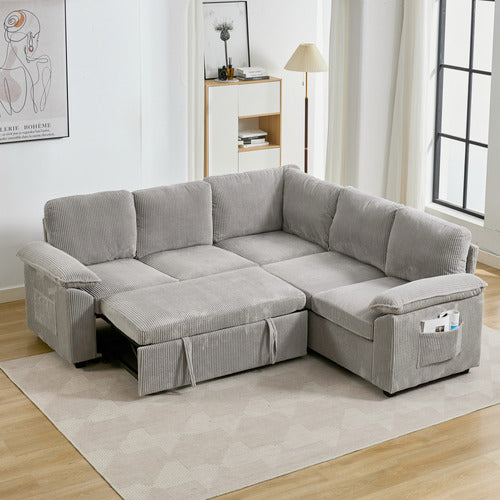 CASSINGTON HOME EVIANA 5 SEATER SINGLE MODULAR SOFA BED
