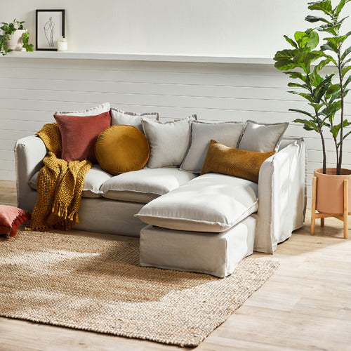 MONTAUK SLIPCOVER REVERSIBLE CHAISE SOFA