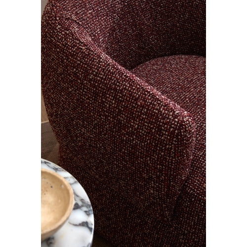 CUDDLE UPHOLSTERED SWIVEL ARMCHAIR