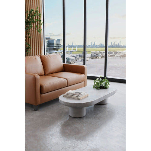 ARMADA COMMERCIAL LOISE 2 SEATER FAUX LEATHER SOFA