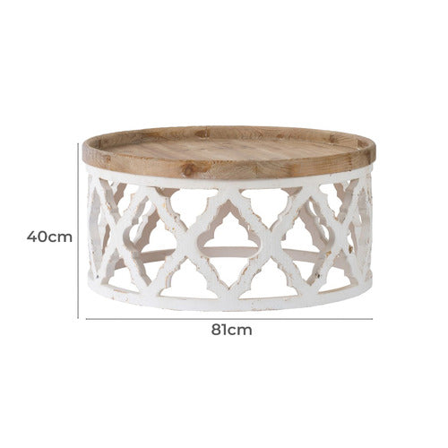 ELEGANT DESIGNS MAINE FIR WOOD COFFEE TABLE