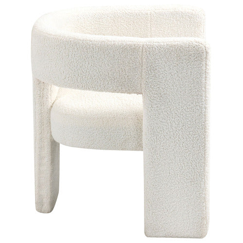 POMAIRE 3 LEGGED BOUCLE OCCASIONAL CHAIR