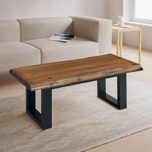 ESTUDIO FURNITURE MILLBROOKE LIVE EDGE ACACIA WOOD COFFEE TABLE