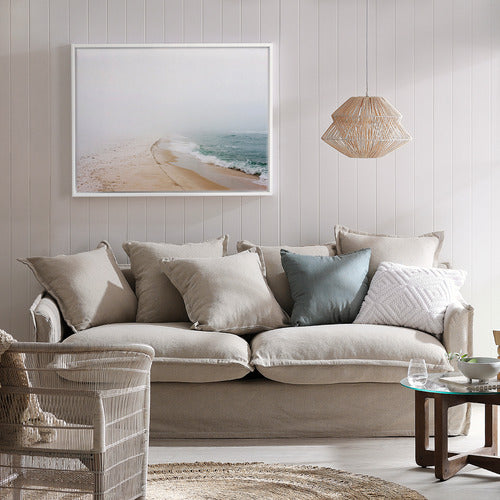 HYDE PARK HOME CUMULUS PREMIUM 3 SEATER COTTON SLIPCOVER SOFA