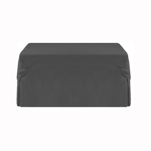 DECOR TRADERS FOLDLUX CONVERTIBLE OTTOMAN SOFA BED WITH CASTORS & SLIPCOVER