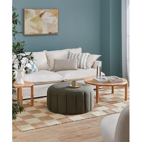 BUNGALOW PREMIUM 3 SEATER FABRIC SOFA