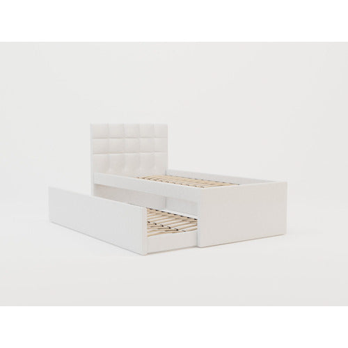 RAWSON & CO LANDA FAUX LEATHER KING SINGLE BED WITH TRUNDLE