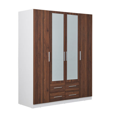 MIKASA FURNITURE TALINIS WARDROBE WITH MIRRORED DOORS