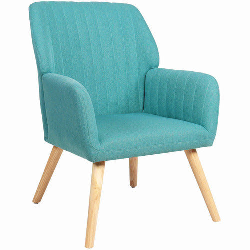 LIVING FUSION ELWINE RUBBERWOOD ARMCHAIR