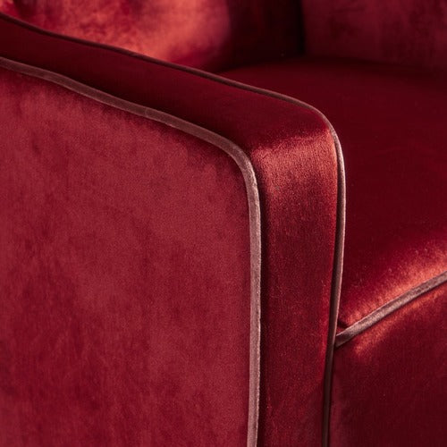 FURNITURE MARKET LARA TUFTED NEW VELVET ARMCHAIR