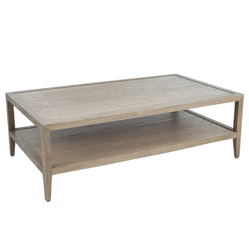 HAMILTON FURNITURE FRENCH OAK WOOD COFFEE TABLE