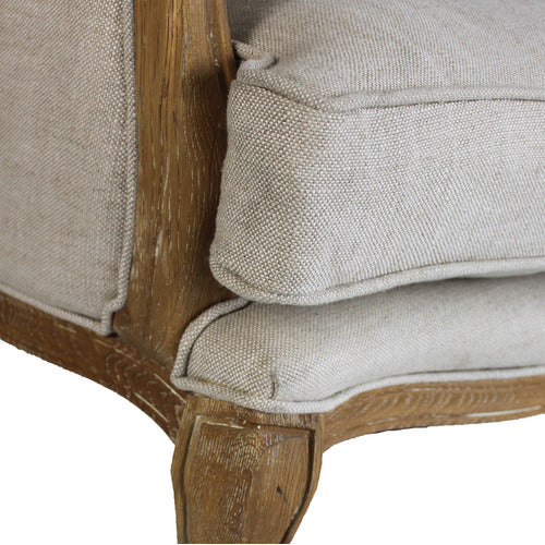 NATURALLY PROVINICIAL FRENCH COUNTRY HIGH BACK WING ARMCHAIR