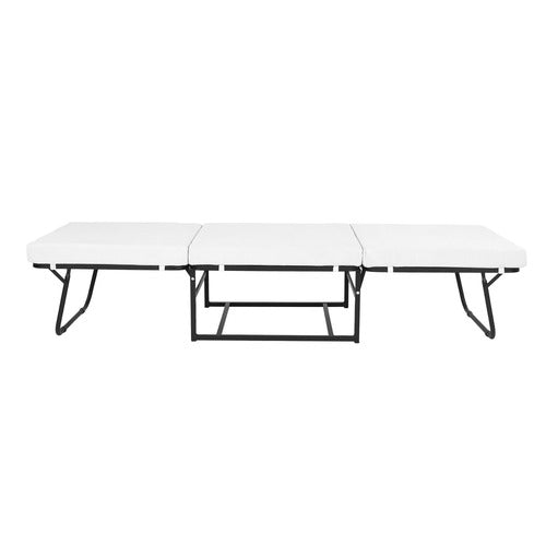 DECOR TRADERS FOLDLUX CONVERTIBLE OTTOMAN FOLDING BED WITH SLIPCOVER