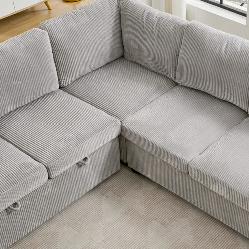 CASSINGTON HOME EVIANA 5 SEATER SINGLE MODULAR SOFA BED