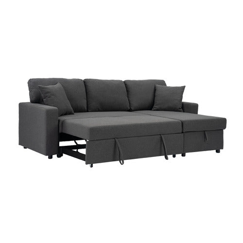 DARCY 3 SEATER SOFA BED WITH REVERSIBLE CHAISE