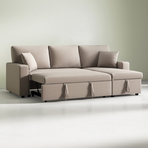 DARCY 3 SEATER SOFA BED WITH REVERSIBLE CHAISE