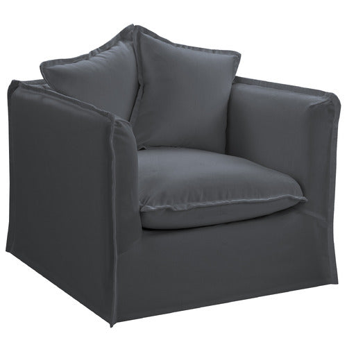 MONTAUK UPHOLSTERED SLIPCOVER ARMCHAIR