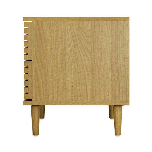 LIVING FUSION EMMA 2 DRAWER BEDSIDE TABLE