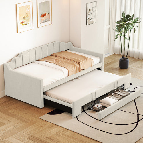 HAVEN COVE FURNITURE DEIDARA QUEEN DAYBED WITH TRUNDLE & STORAGE
