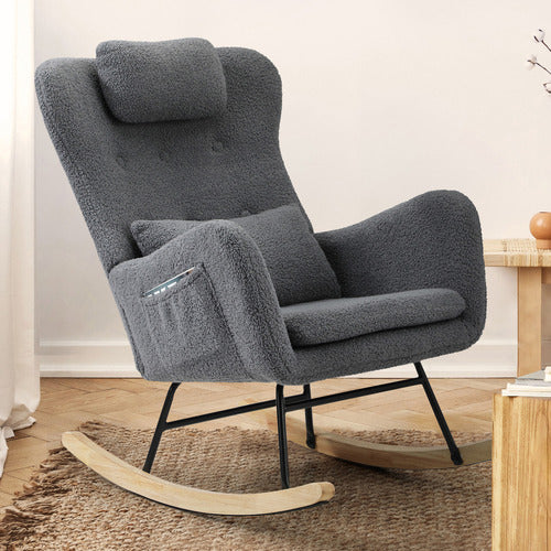 LIVING FUSION CLARK SHERPA ROCKING CHAIR