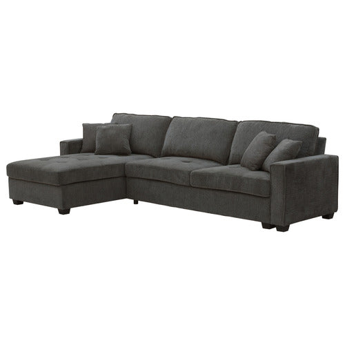 SOUTHERN STYLERS SAMI 3 SEATER UPHOLSTERED SOFA WITH LEFT CHAISE